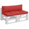 2 Piece Pallet Cushion Set Red Fabric