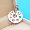 Enamel Fine Workmanship Shiny High Gloss Geometric Decoration Rust-resistant Exquisite Draw Palette Brooch