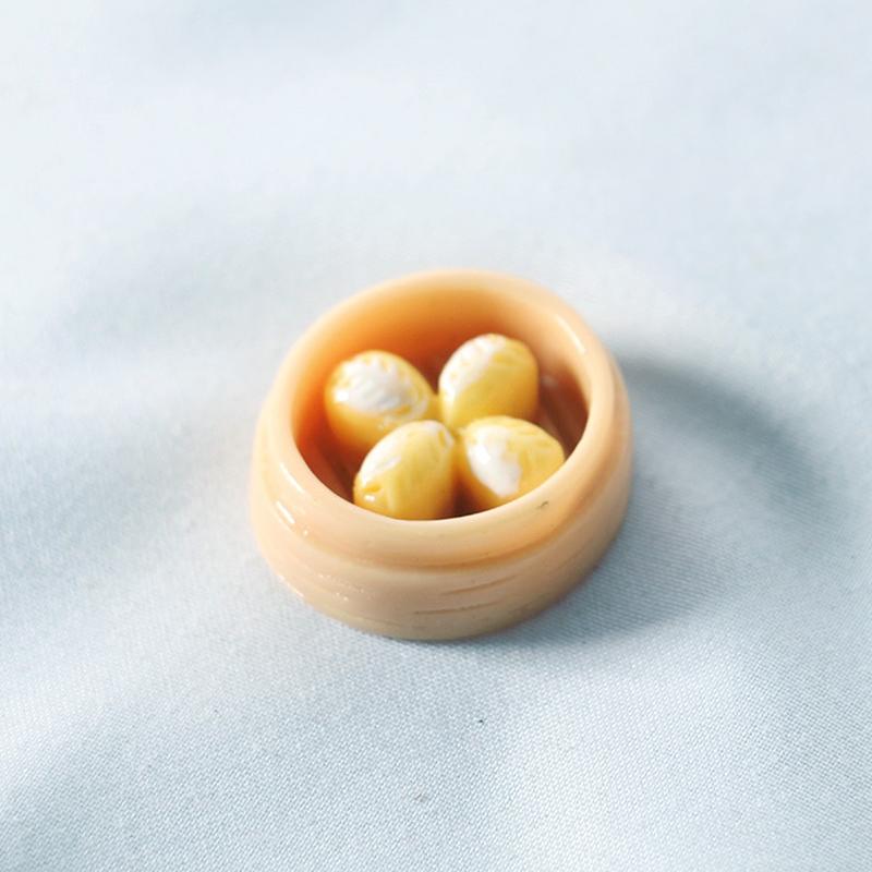 5Pcs 1:12 Scale Miniature Dollhouse Chinese Dim Sum Food For Decor Toys