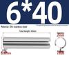 304 Stainless Steel Slotted Spring Pin, Cylindrical Shaft Pin, Locating and Hollow Pin (M5-M12)