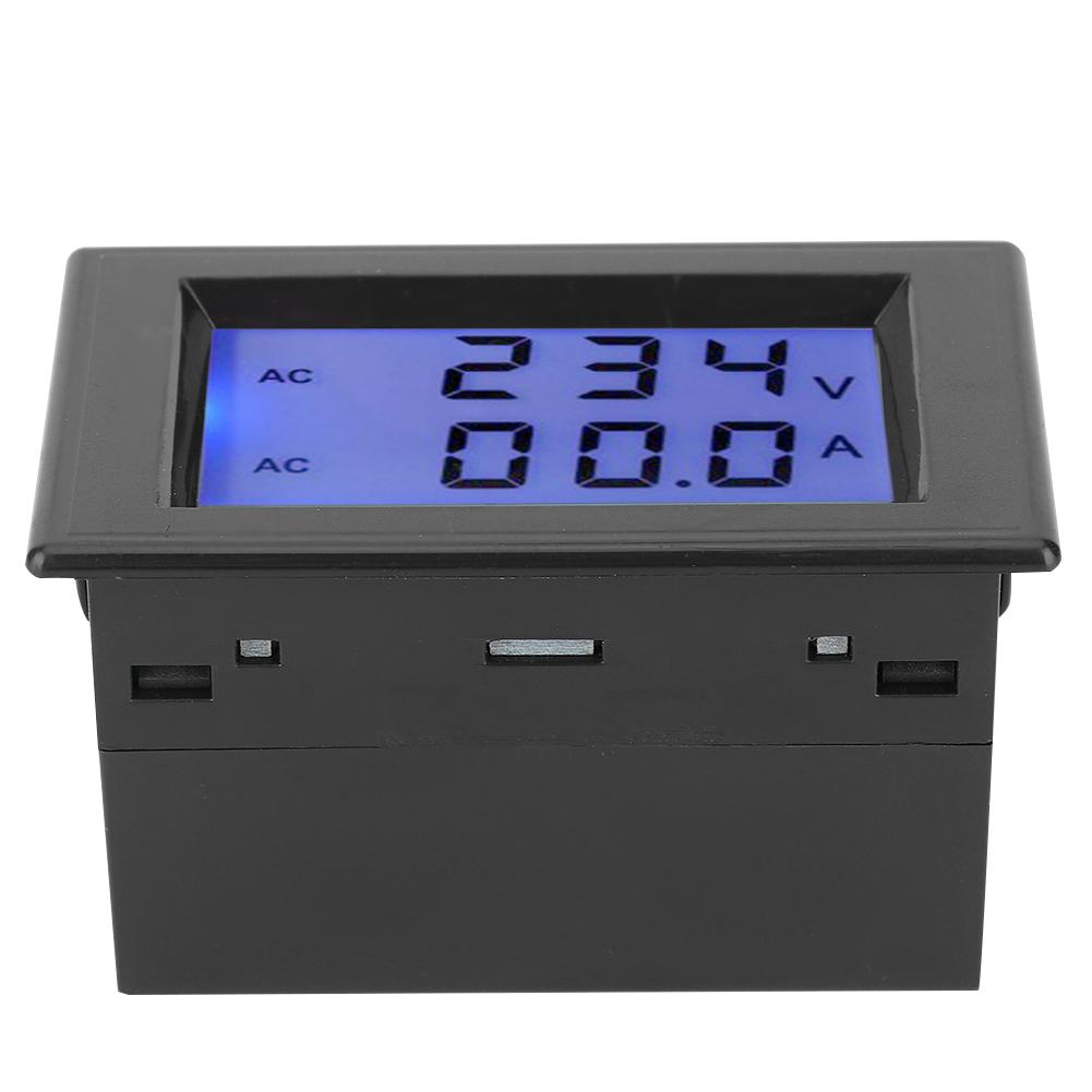 D85-2042A LCD Dual Display Voltage Meter Ammeter AC80-300V 200-450V 0.1-100A with Current Transformer