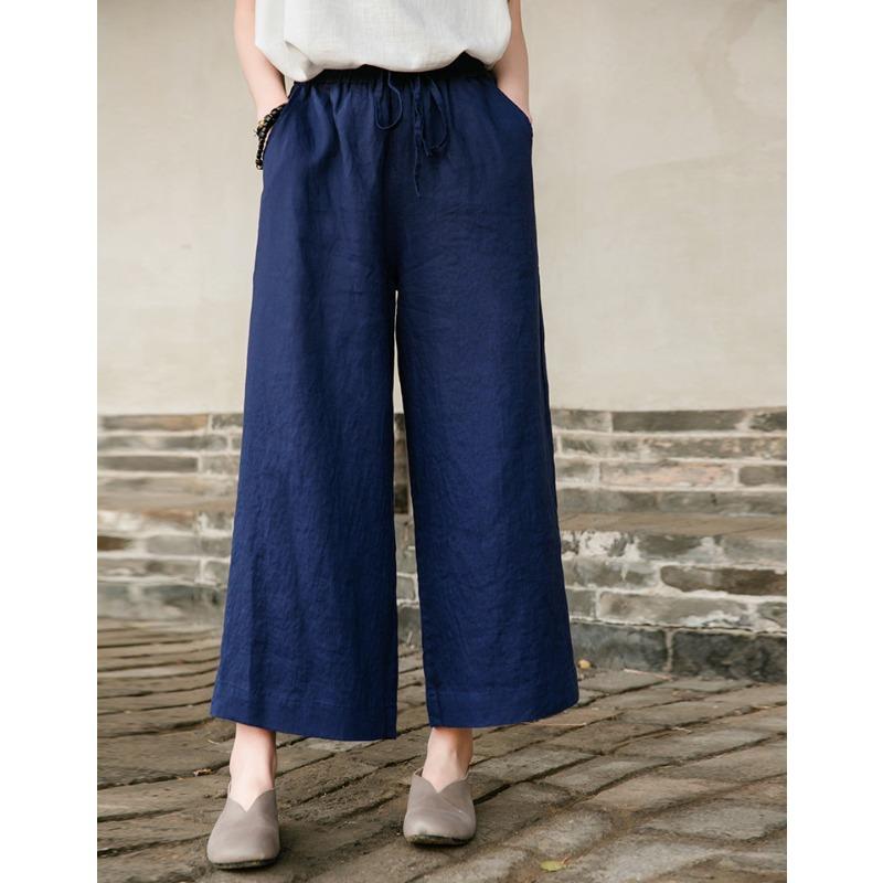 Pantalons et Pantacourts Décontractés pour Femmes JPNTKY Couleur Unie Imprimée