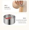Multifunctional Mini Deep Fryer & Milk Pot with Frying Basket