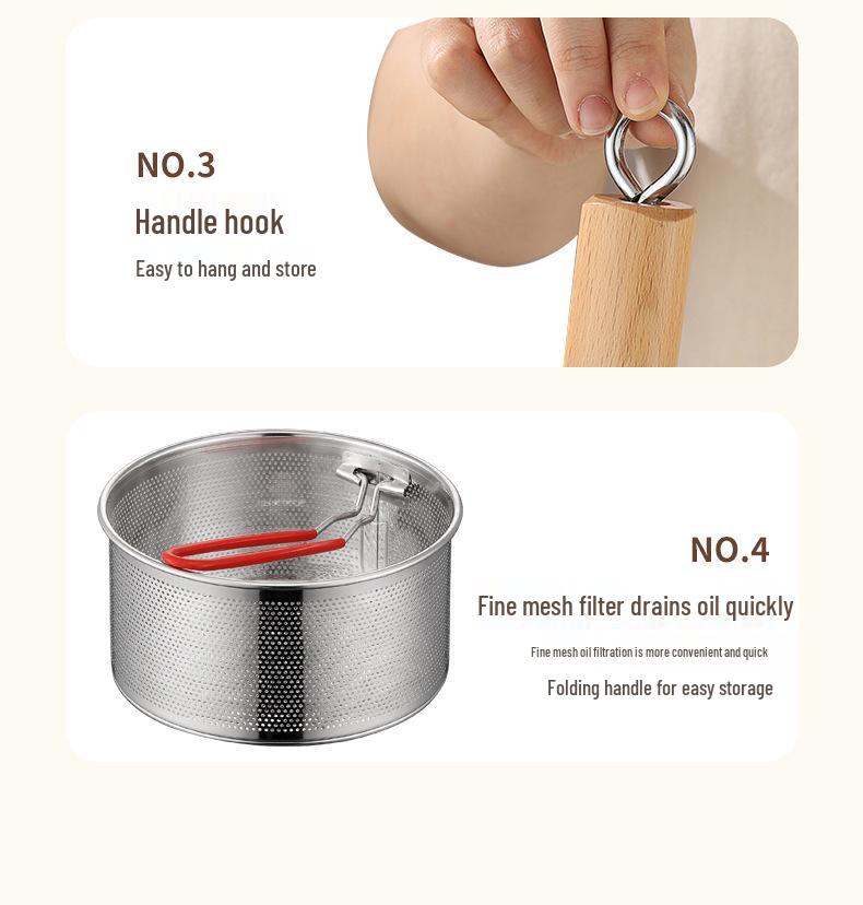 Multifunctional Mini Deep Fryer & Milk Pot with Frying Basket