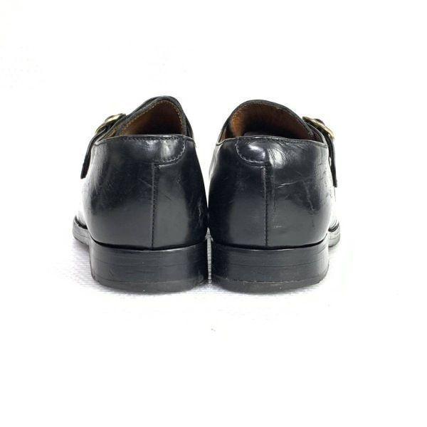 70s-80s England Made/Lotus/MILFORD U/Monk Strap Shoes/8/26.5cm/Black/(USED)
