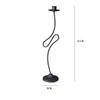 Home Decoration Irregular Candlestick Ornament Iron Candle Stand Creative Romantic Atmosphere Black Candlestick Decoration