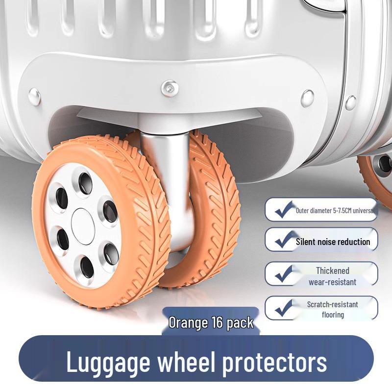 Silicone Silent Luggage Wheel Cover - Universal Replacement Accessory