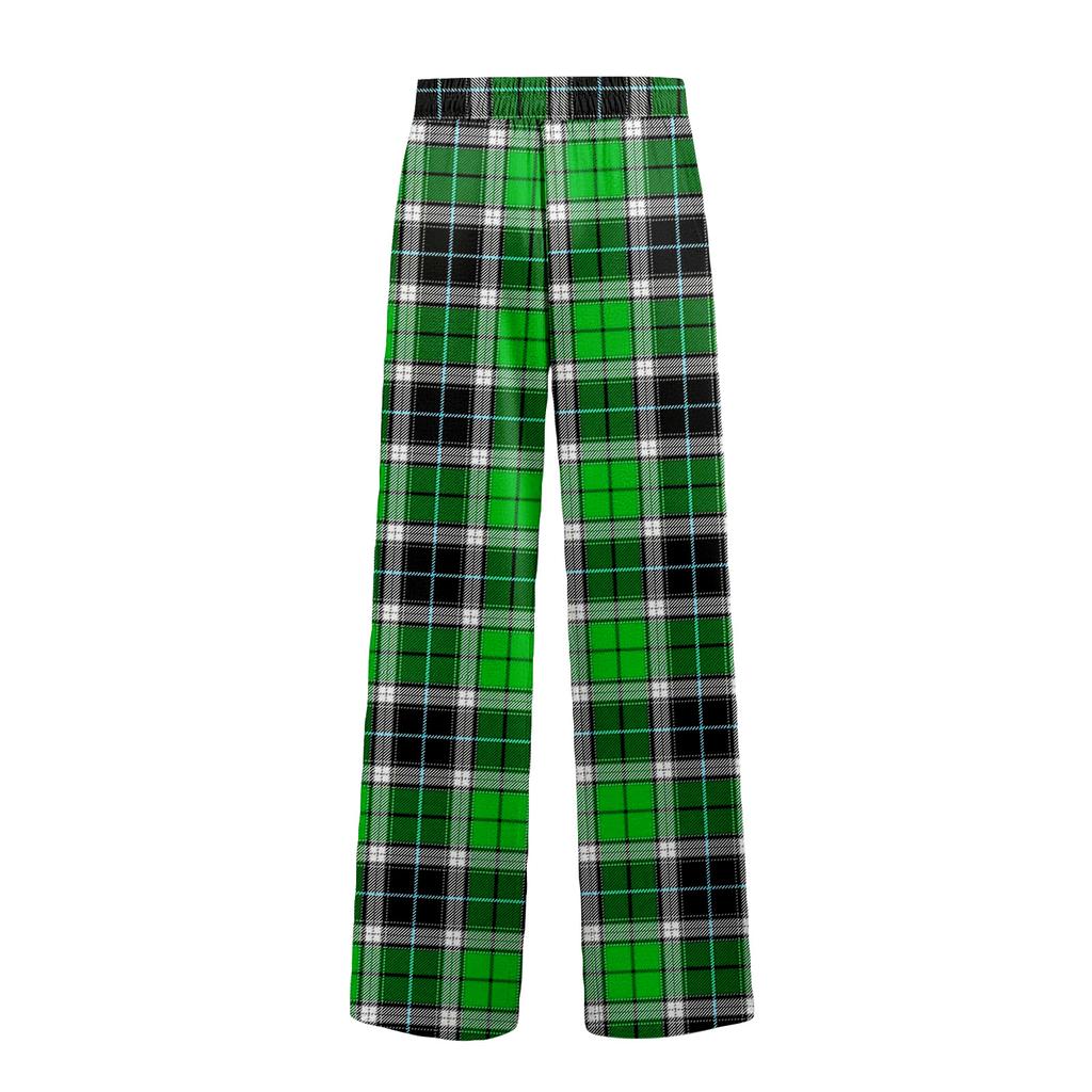 Men's Striped Plaid Print Pocket Casual Pants Home Pajama Pants