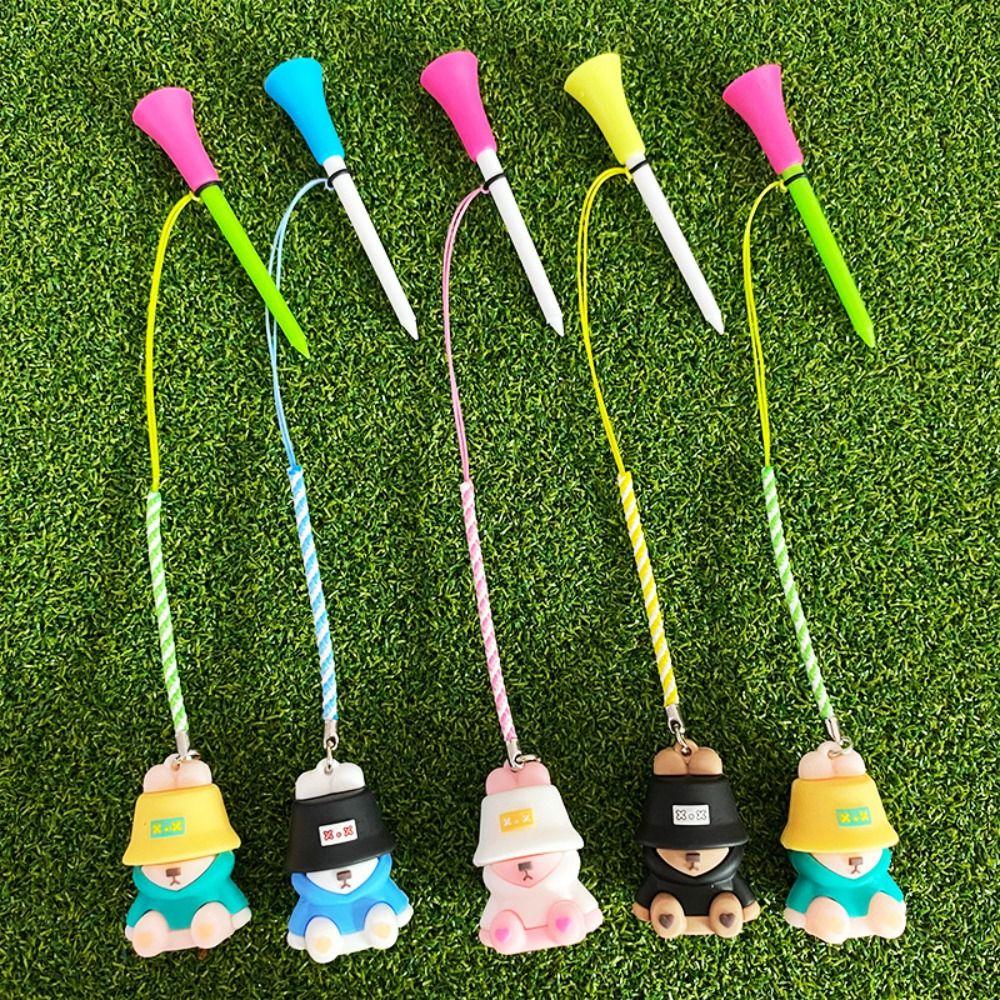 Recyclable Cartoon Golf Rubber Tees Replacement Golf Novelty Shape Tees  Outdoor