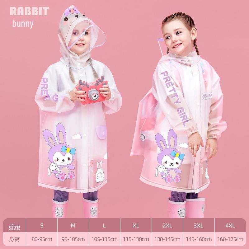 Kinder Wasserdichter Ganzkörper-Regenmantel mit Rucksack - Neuer 2025er Stil für Grundschuljungen und -mädchen