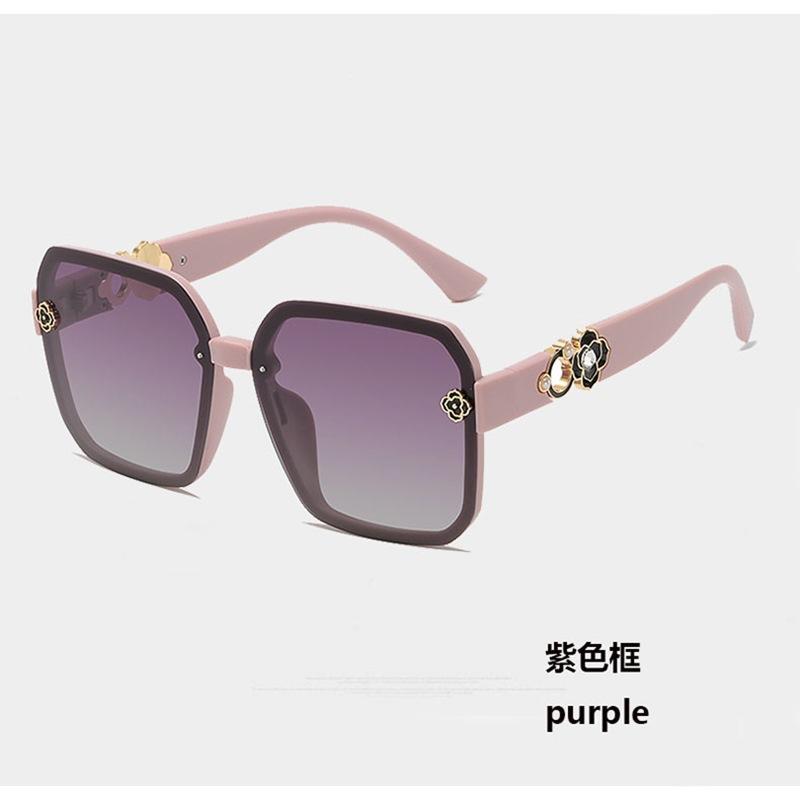 Live New Large Frame Glasses Fashion Xiaoxiangfeng Sunglasses Women's UV Protection Internet celebrity sunglasses