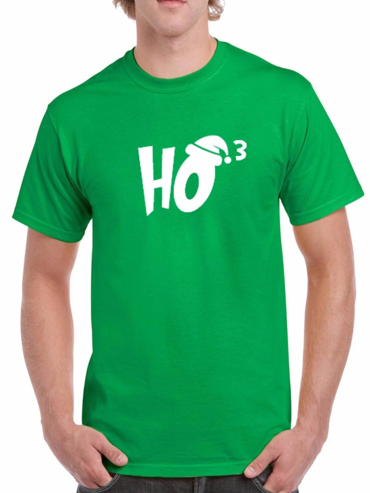 Ho 3 T-shirt Ho Ho Ho Christmas T Shirt Xmas Santa Claus Funny Humor Joke Tee S