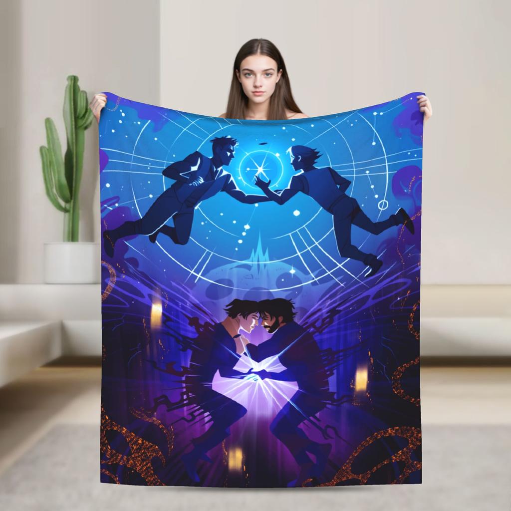 Arcane Soft Blanket Viktor Game Anime Jinx Jayce Caitlyn Jesus Sevika  Camping Plush Throw Blanket Home Decor Sofa Bed Cover