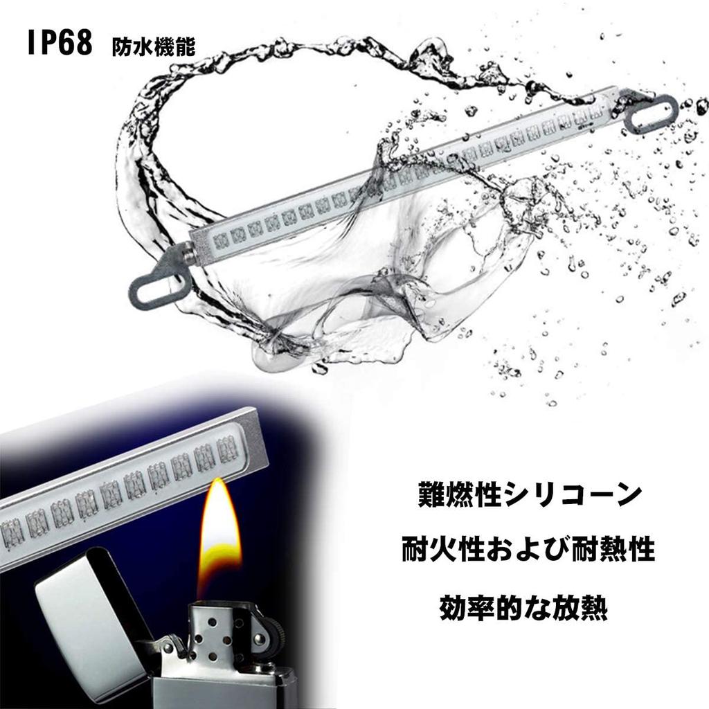 MDLUFY Sequential Flowing Turn Signal LED Tape Tail Light Multi-functional 24SMD Flow Colorful License