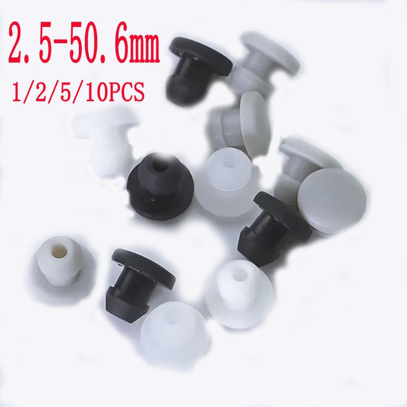 Silicone T Type Conical Hole Plug Snap Fit Blanking End Cap Waterproof Dust Seal Stopper Pipe Tube Plug Bung 2.5-50.6mm