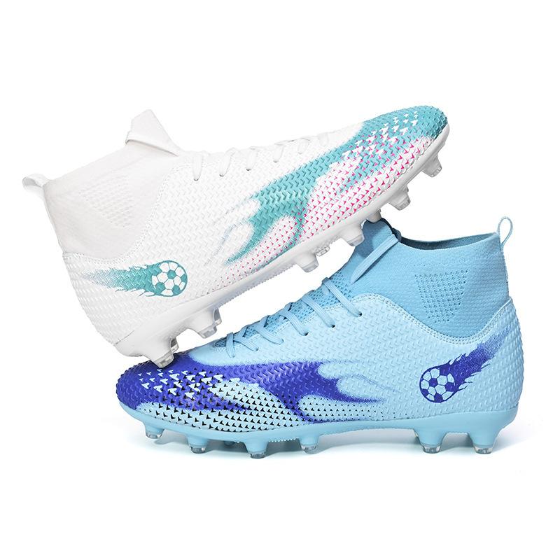 High-top football shoes men's new 2025 nail sports shoes, sneakers, long nails for training, a broken student shoe