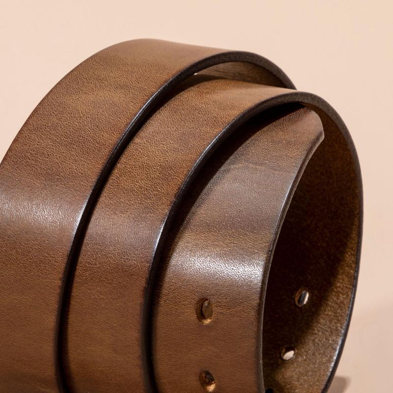 First Layer Cowhide Retro Single Layer Handmade Belt Men's Genuine Leather Casual Cowhide Belt