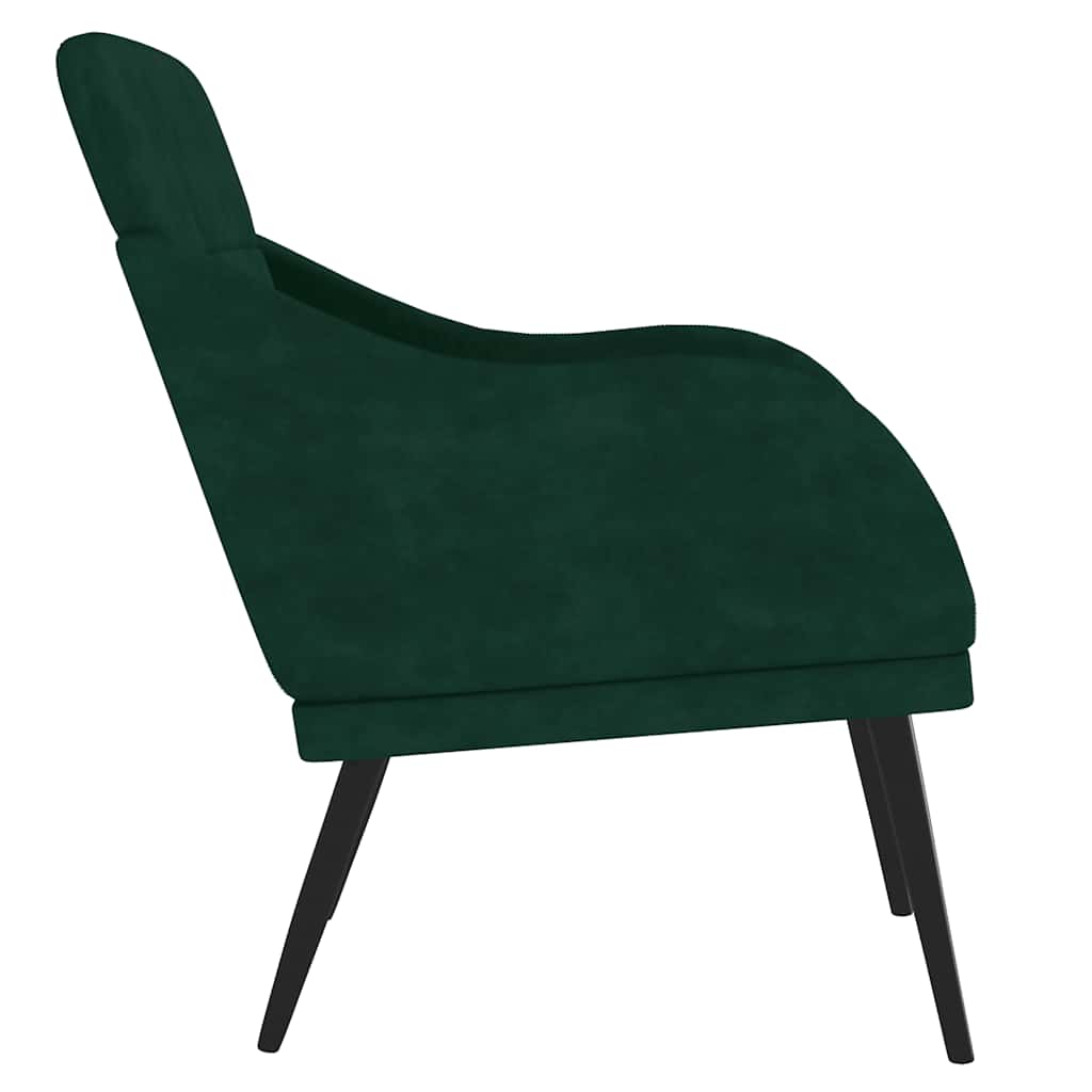 Armchair Dark Green 63x76x80 Cm Velvet