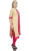 Atasi Readymade Beige Georgette Long Churidar Straight Cut Casual Salwar Suit -
