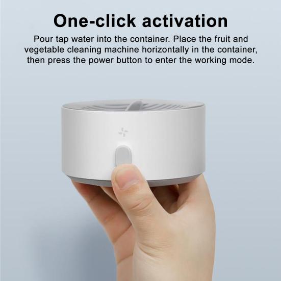 Obst Gemüse Reinigungsmaschine IPX7 Wasserdicht Tragbar Batteriebetrieben Kabellos Lebensmittelreiniger Gemüseputzer Gerät