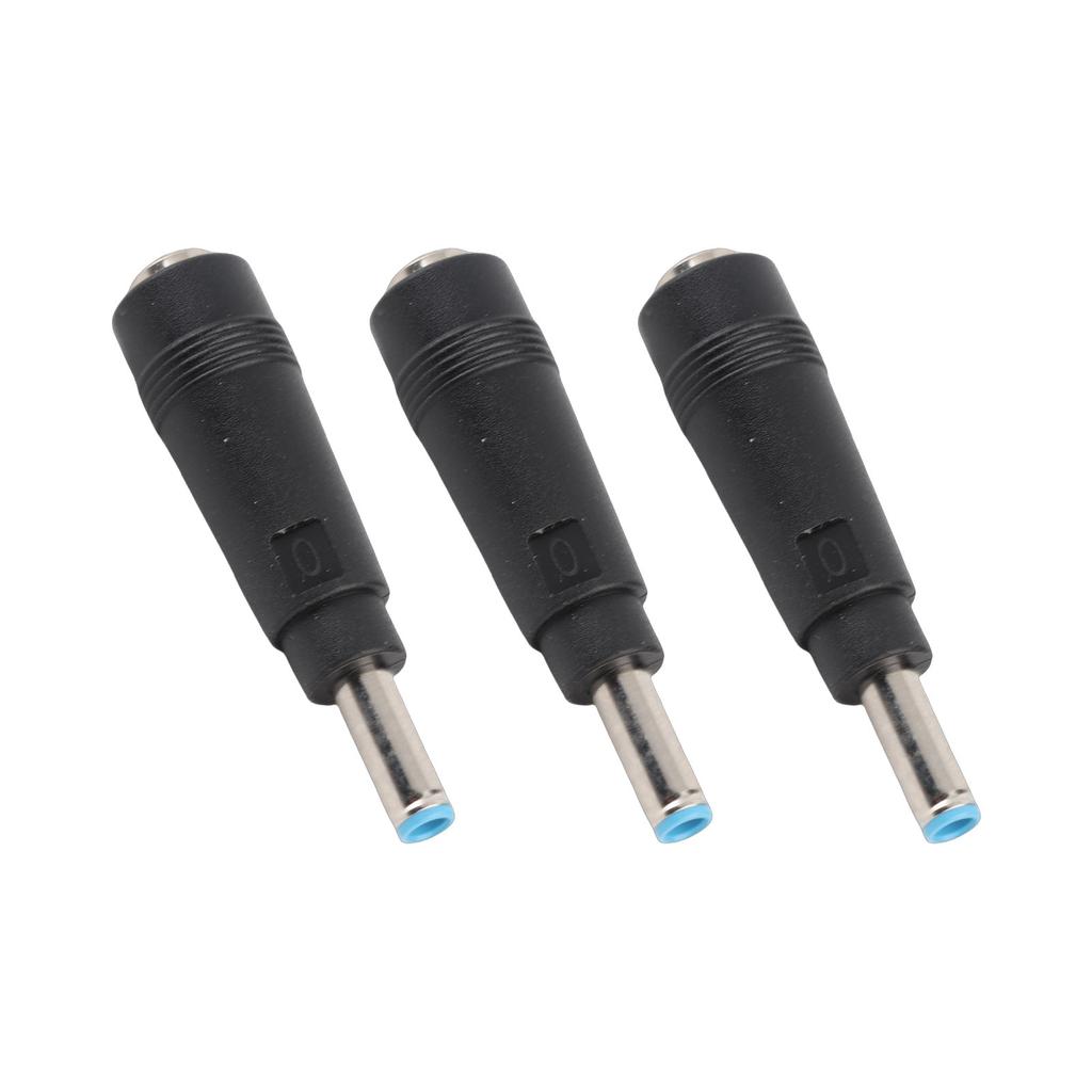 3pcs Power Adapter Connector 5.5x2.1mm Female to 4.5x3.0 Male Charger Plug for HP Laptop