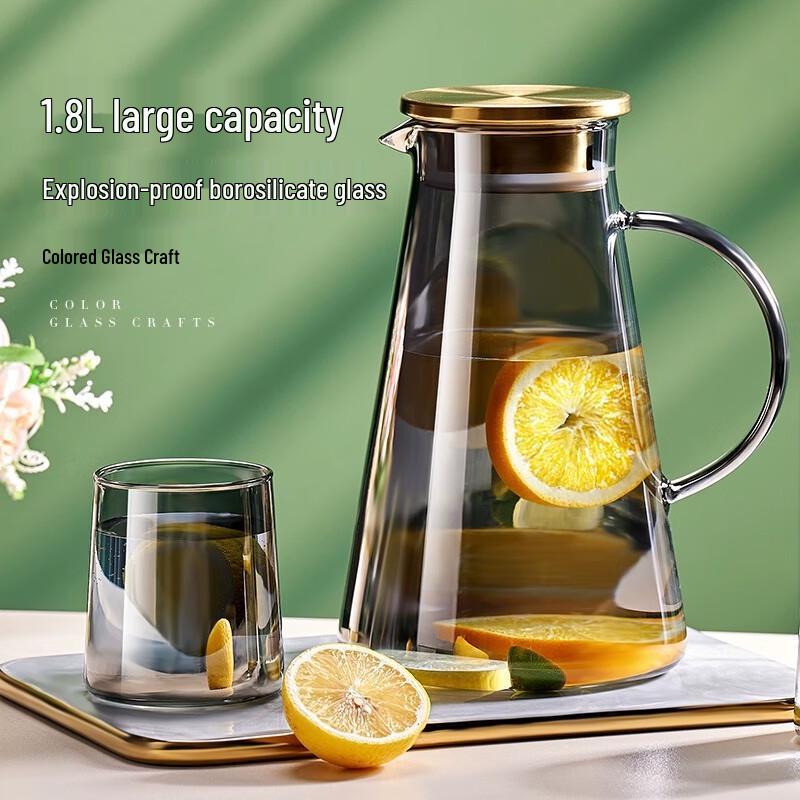 Tianxi Glass Cold Water and Fruit Tea Pitcher Set