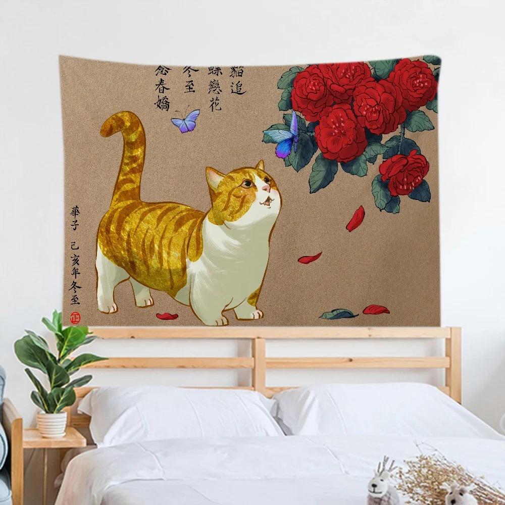 Милый кот гобелен для офиса — фото 4