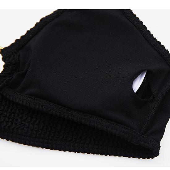 European-American Style Split Swimsuit Women's Body-fitting Solid Color Sexy Swimsuit Neck Hanging Three-piece Bikini Beach Fashion Swimsuit