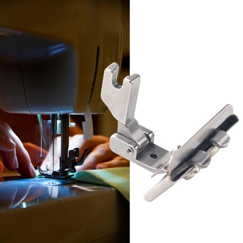 Left Right Adjustable Lace Tape Guide Presser Foot Sewing Machine Presser Foot for Lace Rubber Tape Elastic Webbing