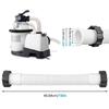 2Pcs Strong Plastic Pool Hose Quick Connect Design Over Ground Pool Hose Simple Installation Suitable for Above Ground