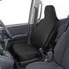BONFORM Seat Cover Skinny Knit Light/Regular Car Washable Water Repellent Material Stretch Fabric Front-1 Black 4040-10BK