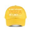Pizza-Liebhaber Lustige Baseballkappe Mode Unisex Sonnenhut Damen Outdoor-Sport Snapback-Kappe