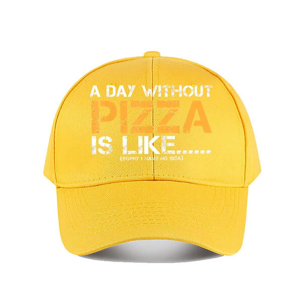 Pizza-Liebhaber Lustige Baseballkappe Mode Unisex Sonnenhut Damen Outdoor-Sport Snapback-Kappe