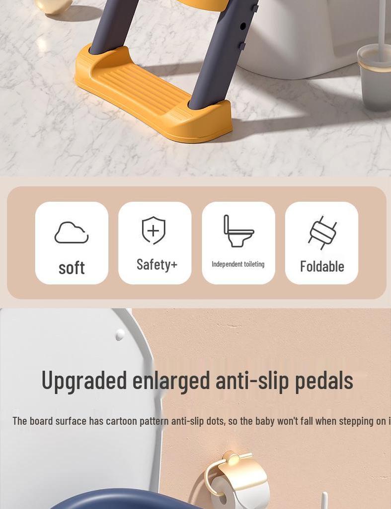 Foldable Children's Potty Ladder & Toilet Seat