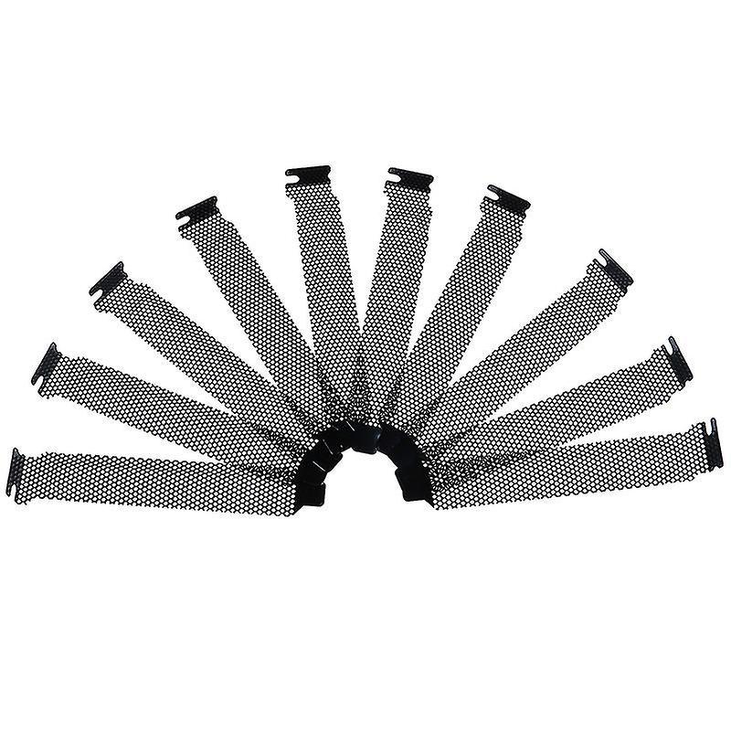 10 Stück Neue Schwarze PCI-Steckplatzabdeckung Staubfilter Blindplatte Hartstahl-hao