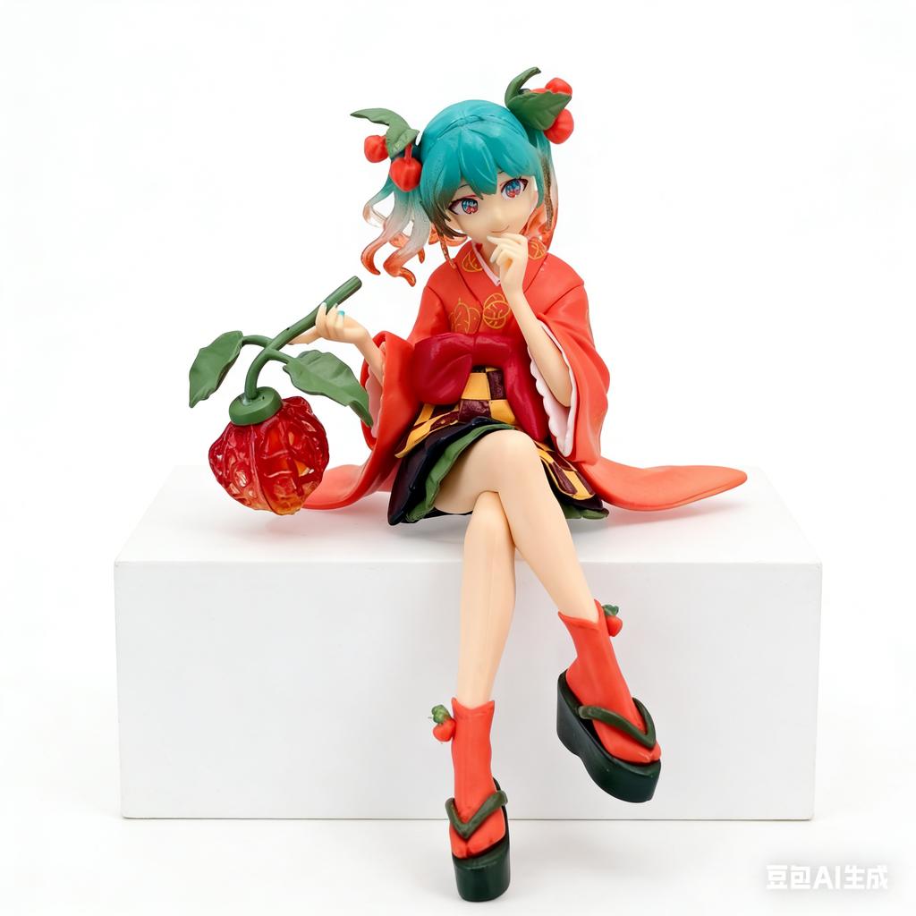 11CM Hatsune Miku Figure Anime Noodle Stopper Figure Flower Fairy Model Doll Scene Decoration Toy Gift Collection Ornaments PVC