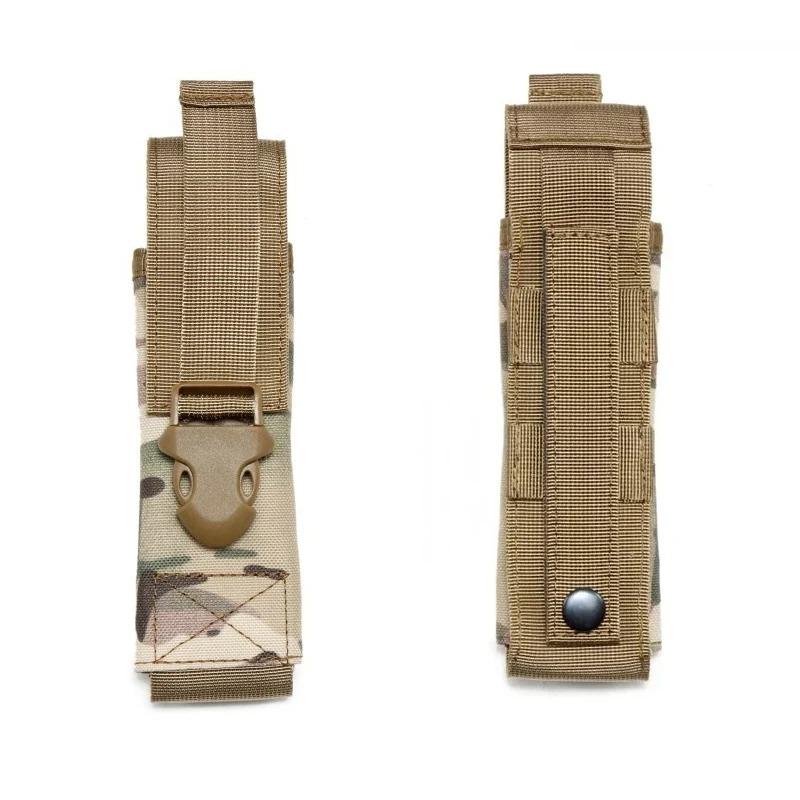 

Outdoor Sport Waist Bag Flashlight Pouch Torch Holder Case Scissor Cover For Camping Hiking Hunting EDC Tactical Tool камуфляжний