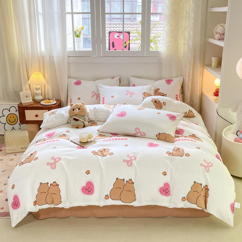 Home Comfort Cloud Cotton Four-piece Set Sheet Dormitory Three-piece Set