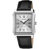 CASIO Standard Analog Mens Watch MTP-B190L-7BV Silver Black Leather Band Overseas Model