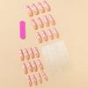 Wearable Pink Heart Nail Art Tips - Sweet European & American Style Fake Nails