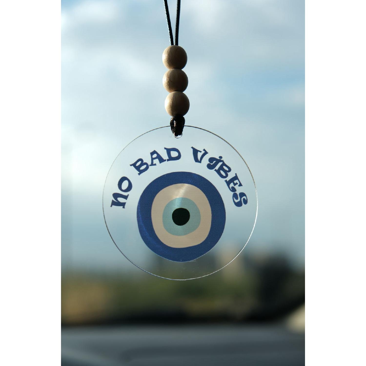 

No Bad Vibes Car Ornament Rear View Mirror Ornament Souvenir