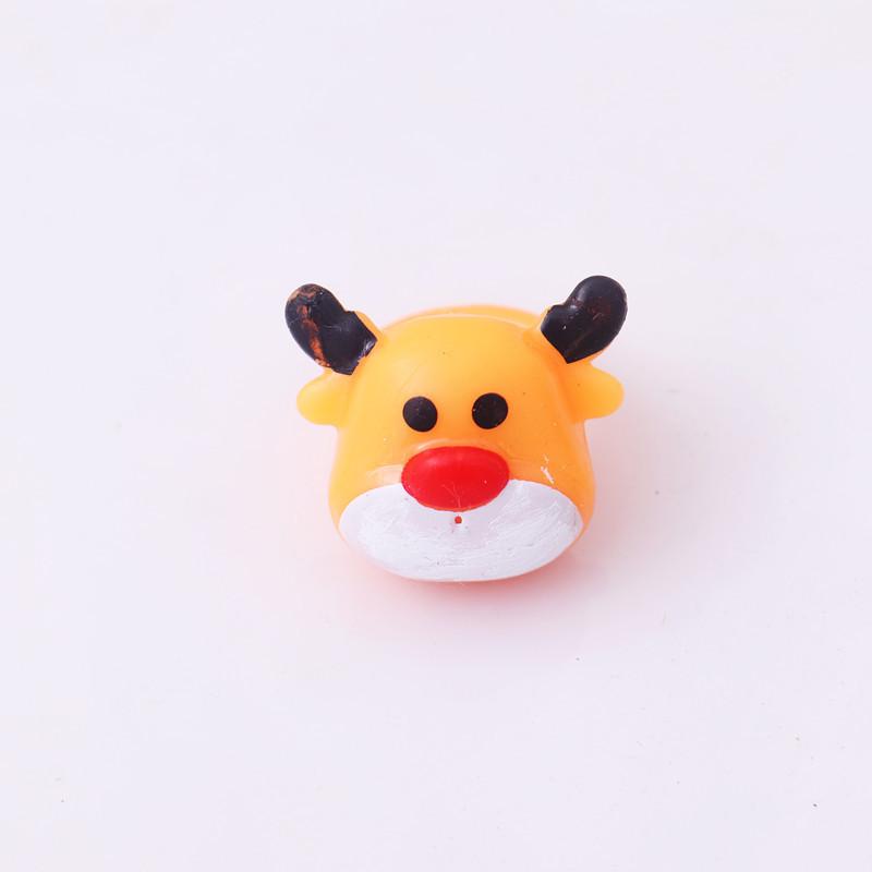 

Cartoon Glow Christmas Soft Glue Ring Party Finger Lights Children Toys Holiday жёлтый