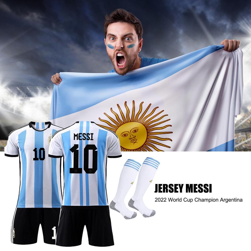 Buy Argentina No.10 Jersey Shirt Set with Socks Football Soccer Boys