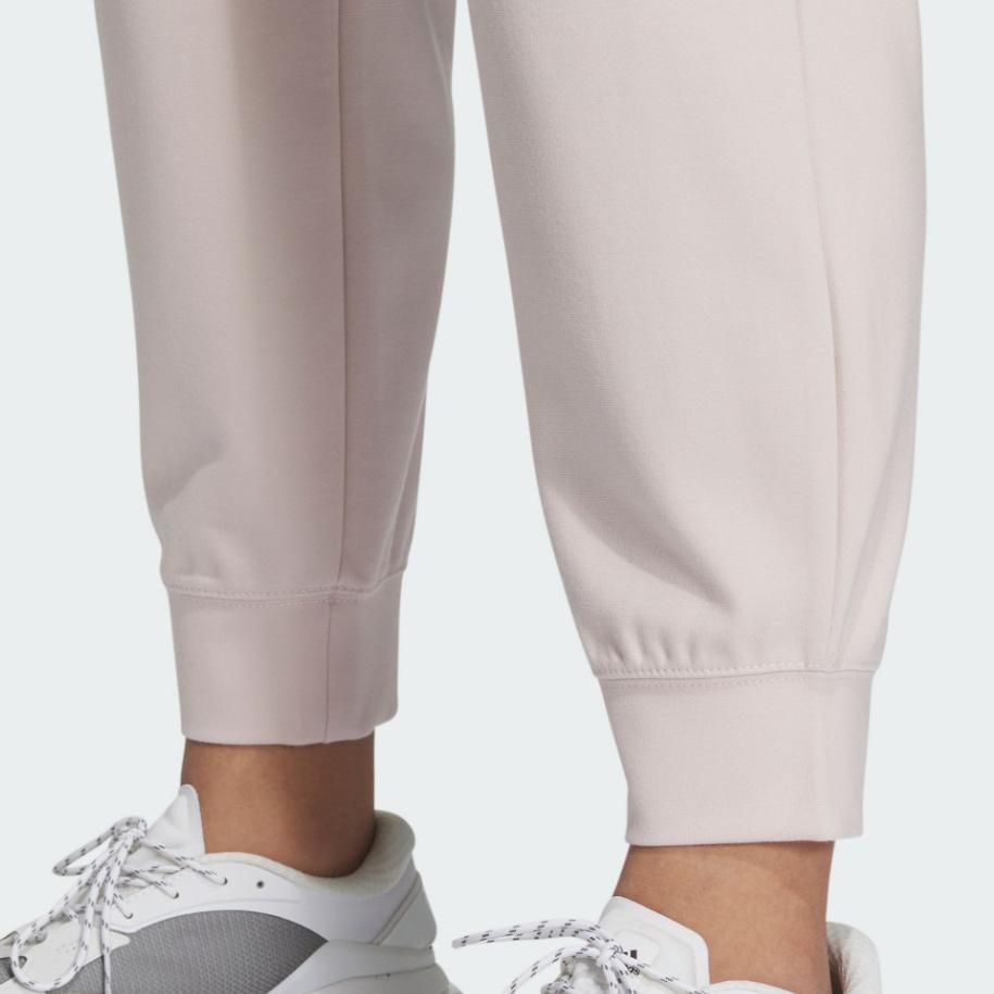 Adidas Logo Waistband Knit Sweatpants Women Bottoms Pink IM8831