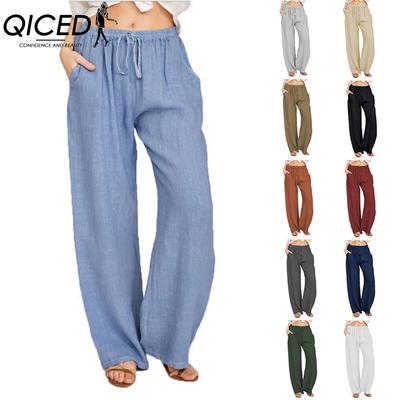 10Color Women's Fashion Casual Solid Color Print  Pants & Capris