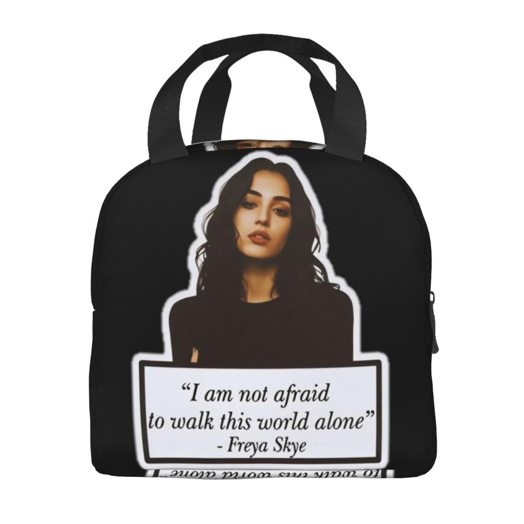 Freya Skye Singer Merch Insulated Lunch Bag For Office Food Container Leakproof Cooler Thermal Bento Box