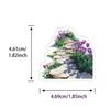 60-Piece Set of Waterproof Flower Graffiti Stickers: Cartoon Bouquets for Decorating Suitcases, Laptops & Phones