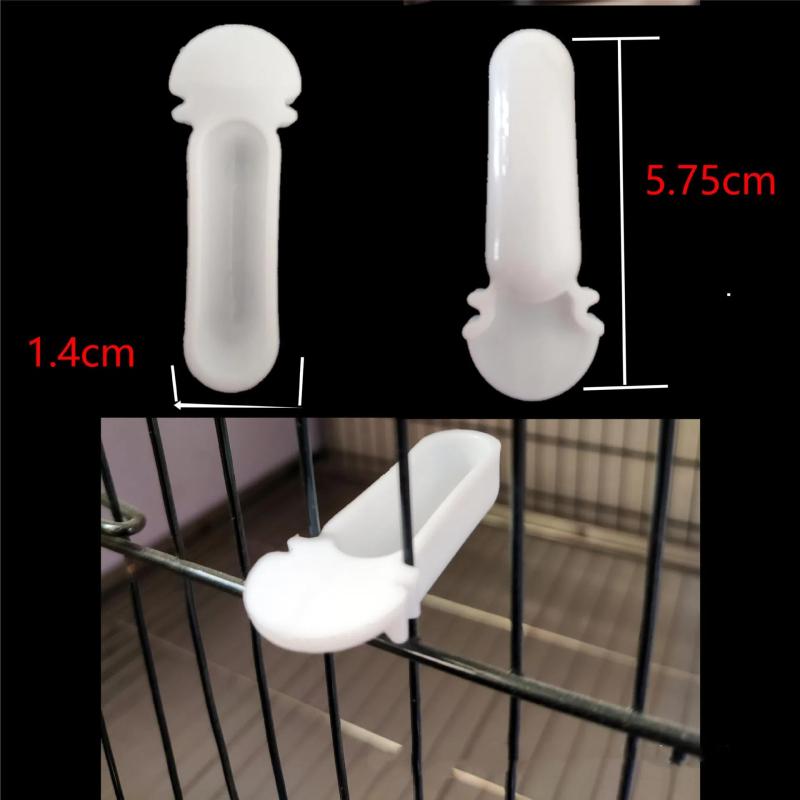 4 szt. Mały ptak Plastikowy kubek na jedzenie Tacka na jajka Wygodny karmnik Pudełko Dla Kanarka Zięby Małych ptaków