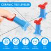 40pcs Floor Tile Leveling System Clips Spacers Porcelain Ceramic Leveler Kit For Tile Laying Wall Fixing Construction Tools