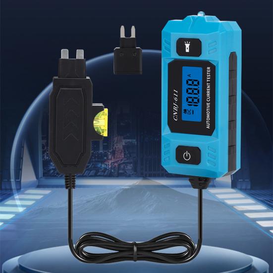 Kfz-Schaltkreis-Fehler-Sonde Tester 23A 12V Kabelverfolger mit LCD-Anzeige Auto-Relais-Stromtester Hochpräzisions-Flachstecker-Prüfer